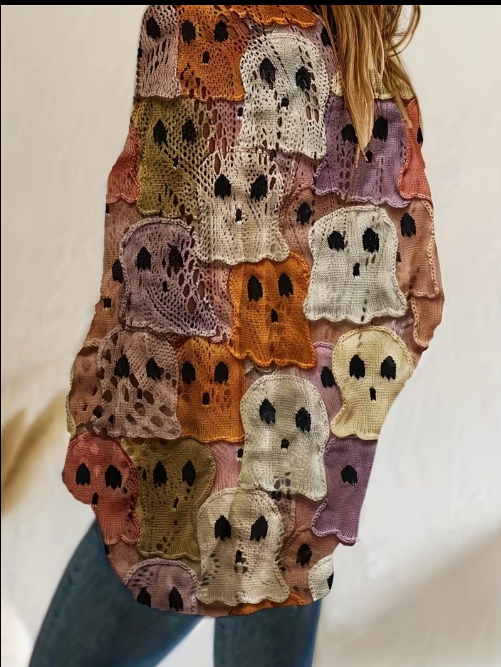 (A7) Ghosts Open Knit Lightweight Sweater - Picture 3 of 4